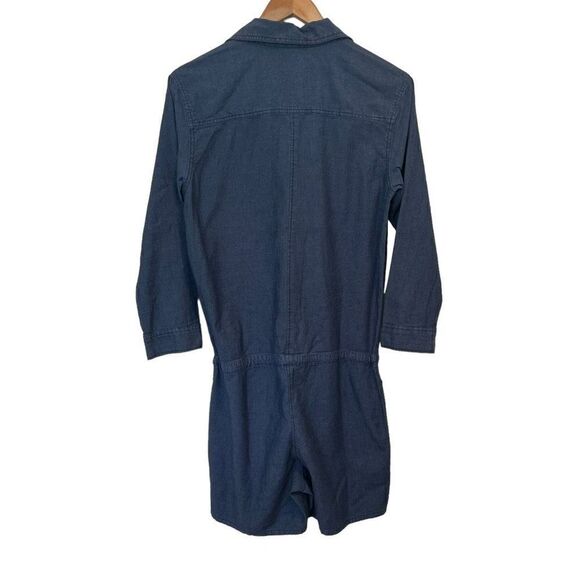 Sundry Dark Chambray Button Down Jumpsuit Size S (1) - Picture 2 of 7